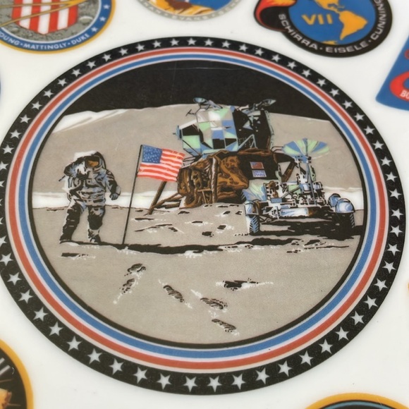 NASA Apollo Space Mission Texas ware collectible plate 10” - Picture 2 of 8